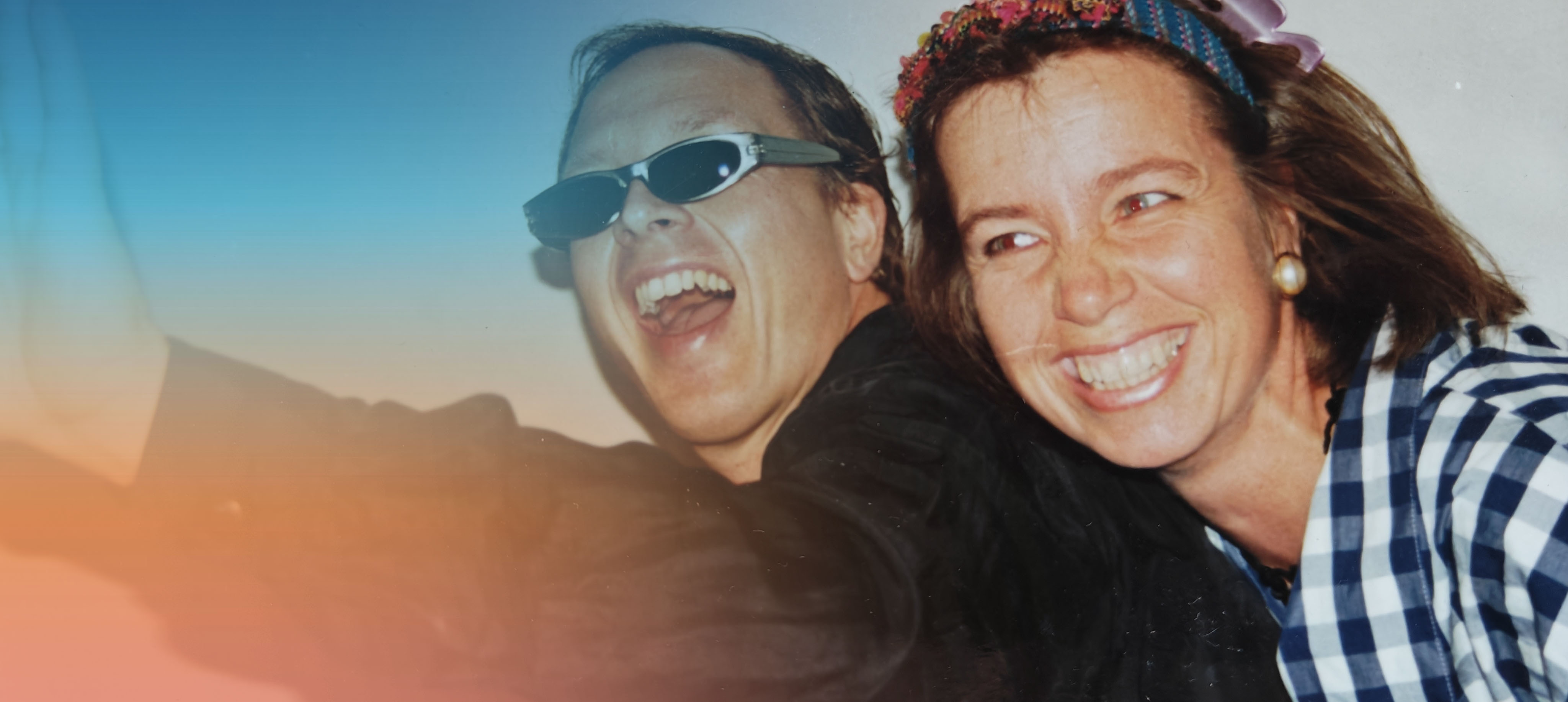 Annette und Herbert in jungen Jahren, lachend