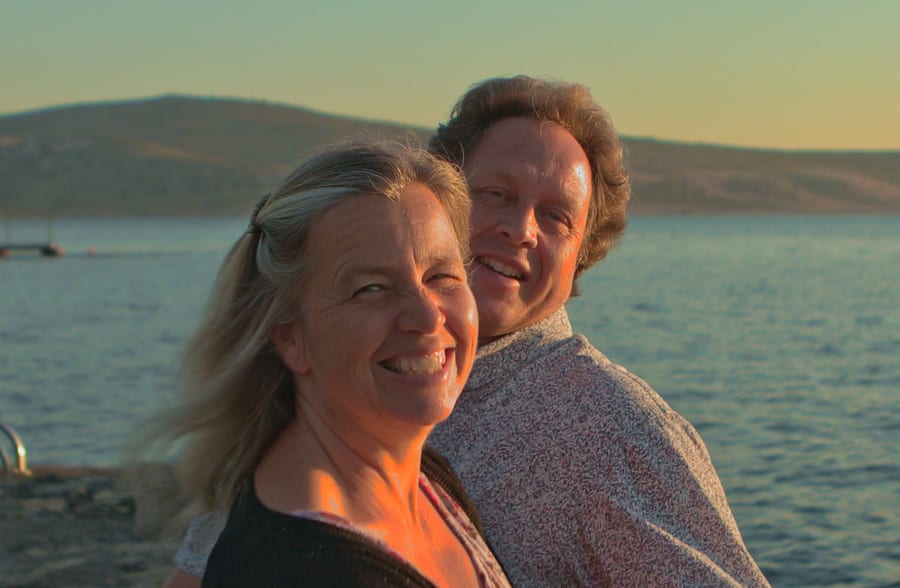 Annette & Herbert Himmelstoß am Meer in Kroatien